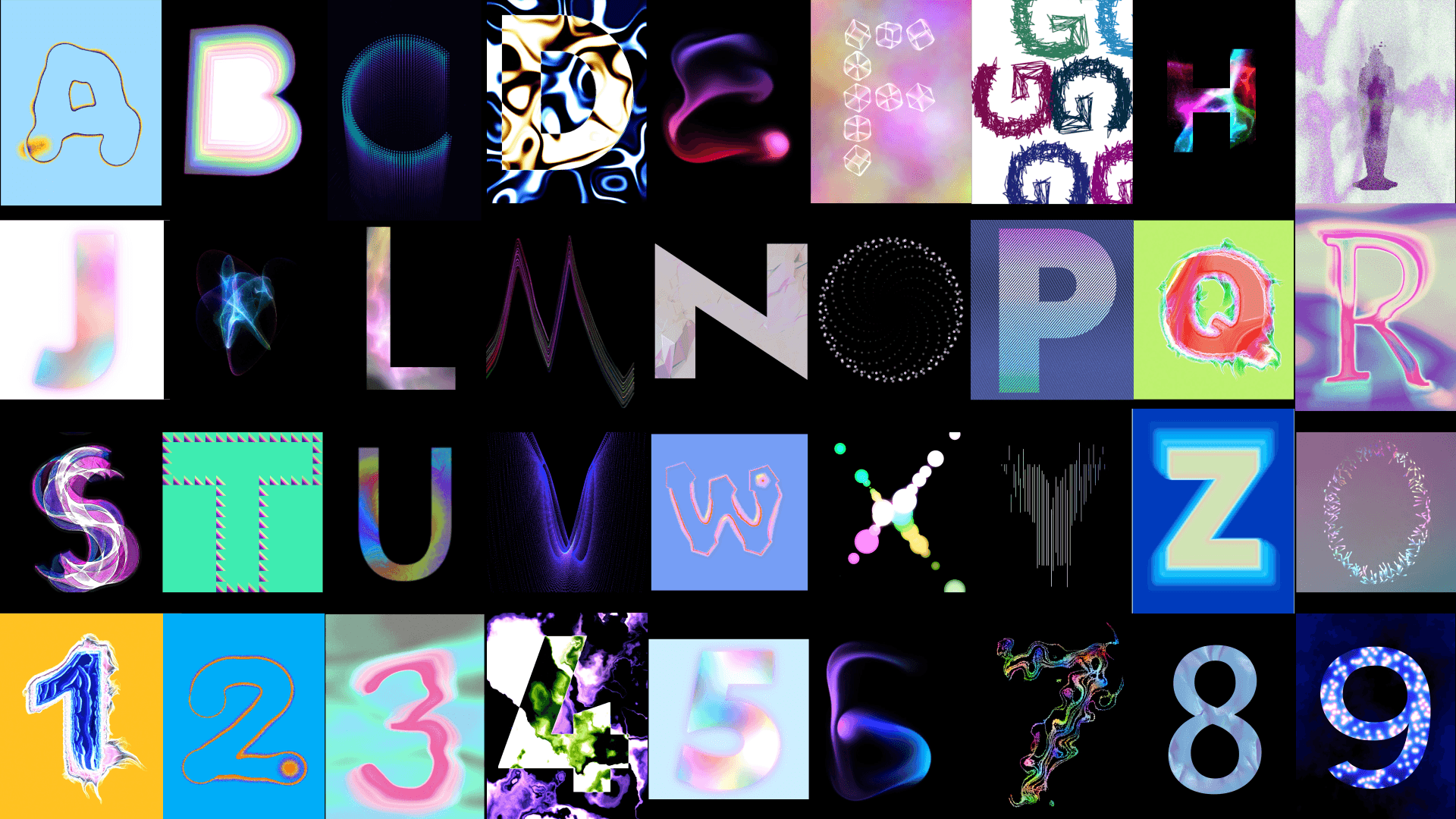 motion graphiques of 36days of type